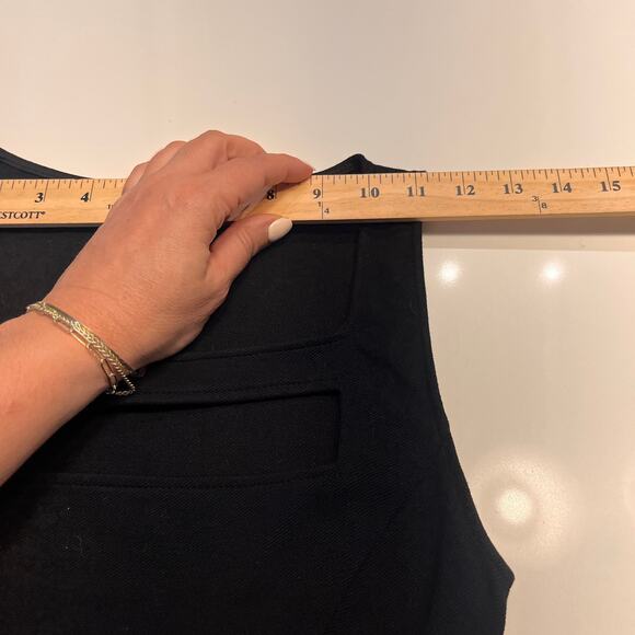 Helmut Lang Women's Black Square Neckline With Sleeveless Mini Dress Size Small - Picture 8 of 11